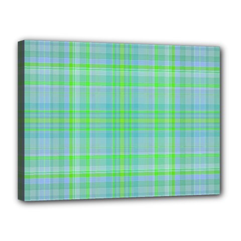 Plaid design Canvas 16  x 12 