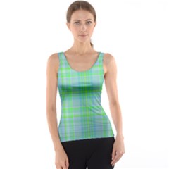 Plaid design Tank Top