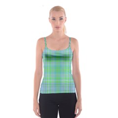 Plaid design Spaghetti Strap Top