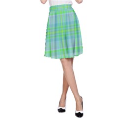 Plaid design A-Line Skirt