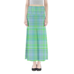 Plaid design Maxi Skirts