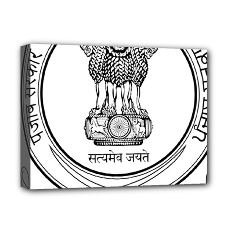 Seal Of Indian State Of Punjab Deluxe Canvas 16  X 12   by abbeyz71