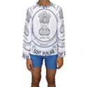 Seal of Indian State of Punjab Kids  Long Sleeve Swimwear View1