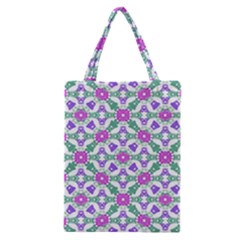 Multicolor Ornate Check Classic Tote Bag by dflcprints