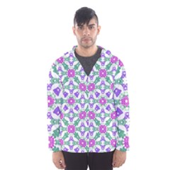 Multicolor Ornate Check Hooded Wind Breaker (men) by dflcprints