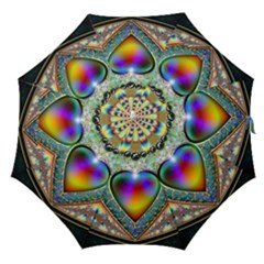Rainbow Fractal Straight Umbrellas