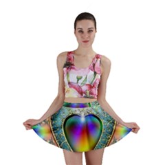 Rainbow Fractal Mini Skirt