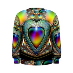 Rainbow Fractal Women s Sweatshirt