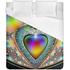 Rainbow Fractal Duvet Cover (California King Size)