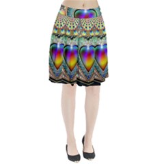 Rainbow Fractal Pleated Skirt