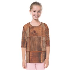 Barnwood Unfinished Kids  Quarter Sleeve Raglan Tee