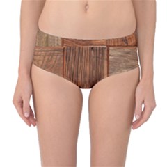 Barnwood Unfinished Mid-Waist Bikini Bottoms