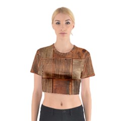 Barnwood Unfinished Cotton Crop Top