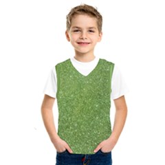 Green Glitter Abstract Texture Print Kids  SportsWear