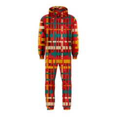 Colorful Line Segments Hooded Jumpsuit (kids) by linceazul