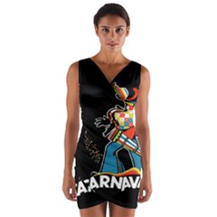 Carnaval  Wrap Front Bodycon Dress by Valentinaart