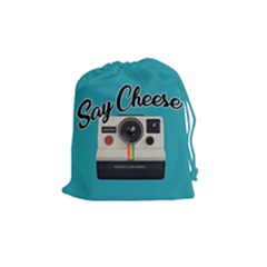 Say Cheese Drawstring Pouches (medium) 