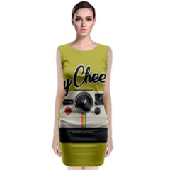 Say Cheese Sleeveless Velvet Midi Dress