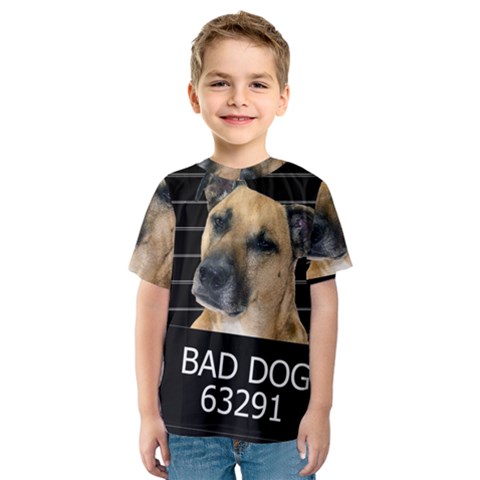 Bed Dog Kids  Sport Mesh Tee by Valentinaart