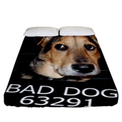 Bed Dog Fitted Sheet (king Size) by Valentinaart