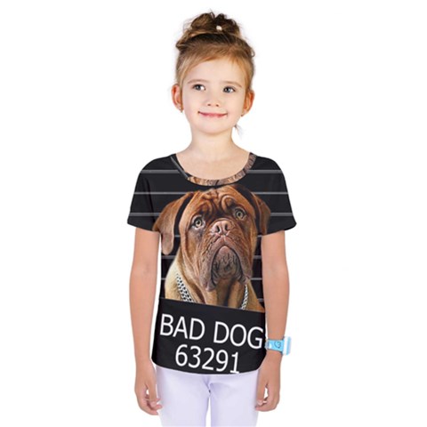 Bed Dog Kids  One Piece Tee by Valentinaart