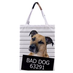 Bad Dog Classic Tote Bag by Valentinaart