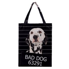 Bad Dog Classic Tote Bag by Valentinaart