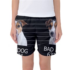 Bad Dog Women s Basketball Shorts by Valentinaart