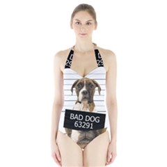 Bad Dog Halter Swimsuit by Valentinaart