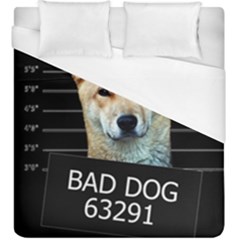 Bad Dog Duvet Cover (king Size) by Valentinaart