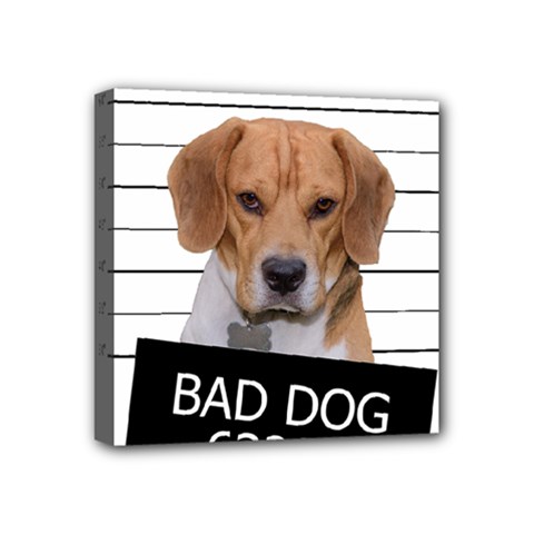 Bad Dog Mini Canvas 4  X 4  by Valentinaart
