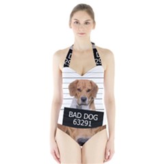 Bad Dog Halter Swimsuit by Valentinaart