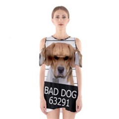 Bad Dog Shoulder Cutout One Piece by Valentinaart