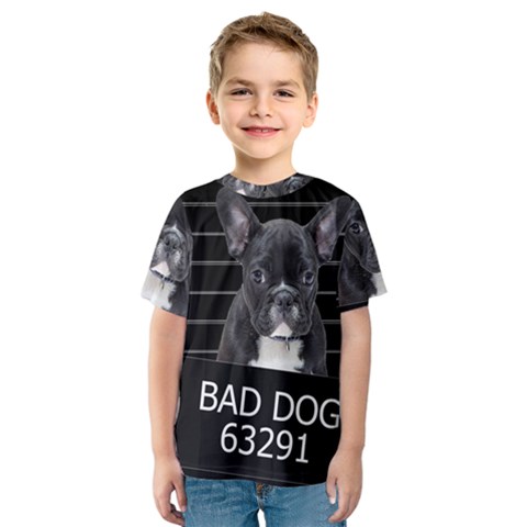 Bad Dog Kids  Sport Mesh Tee by Valentinaart