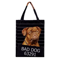 Bad Dog Classic Tote Bag by Valentinaart