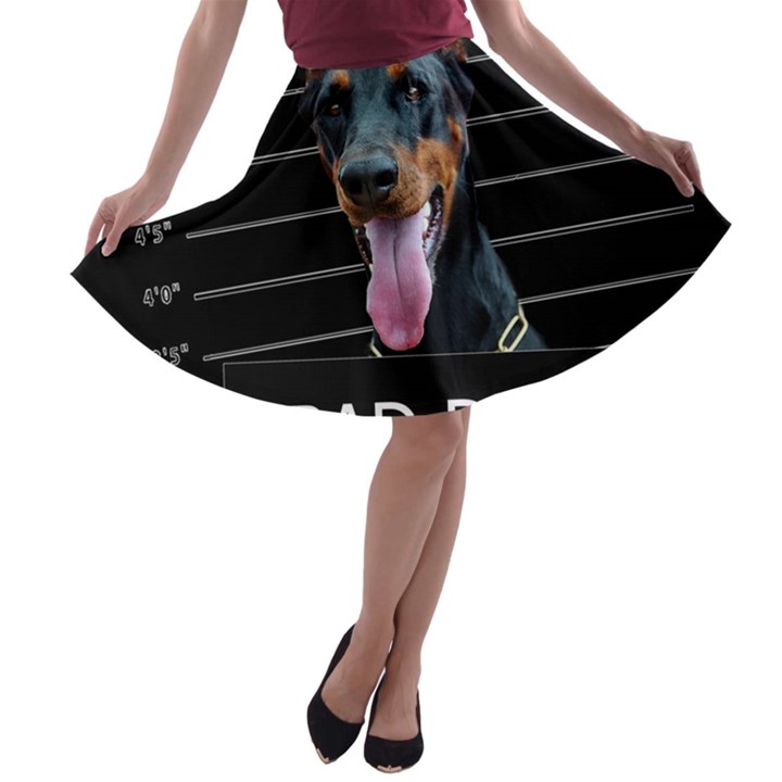 Bad dog A-line Skater Skirt