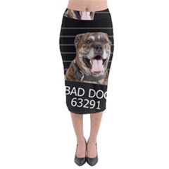 Bad Dog Midi Pencil Skirt by Valentinaart