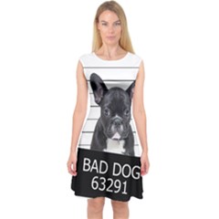 Bad Dog Capsleeve Midi Dress by Valentinaart