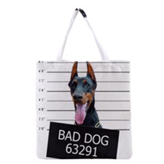 Bad Dog Grocery Tote Bag by Valentinaart