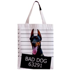 Bad Dog Zipper Classic Tote Bag by Valentinaart