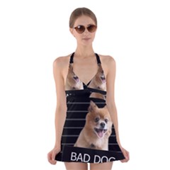 Bad Dog Halter Swimsuit Dress by Valentinaart