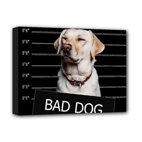 Bad dog Deluxe Canvas 16  x 12  