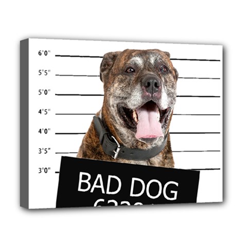 Bad Dog Deluxe Canvas 20  X 16   by Valentinaart