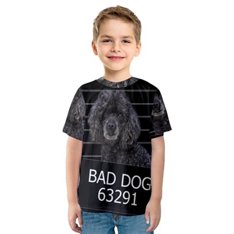 Bad Dog Kids  Sport Mesh Tee by Valentinaart