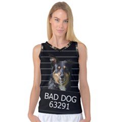 Bad dog Women s Basketball Tank Top