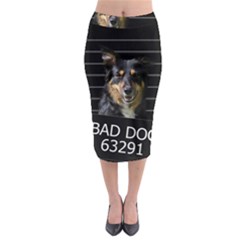 Bad Dog Midi Pencil Skirt by Valentinaart