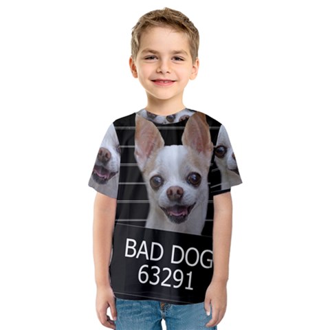 Bad Dog Kids  Sport Mesh Tee by Valentinaart