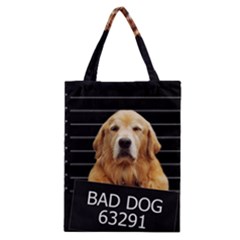 Bad Dog Classic Tote Bag by Valentinaart