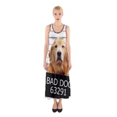 Bad Dog Sleeveless Maxi Dress by Valentinaart