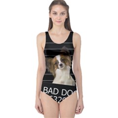 Bad Dog One Piece Swimsuit by Valentinaart